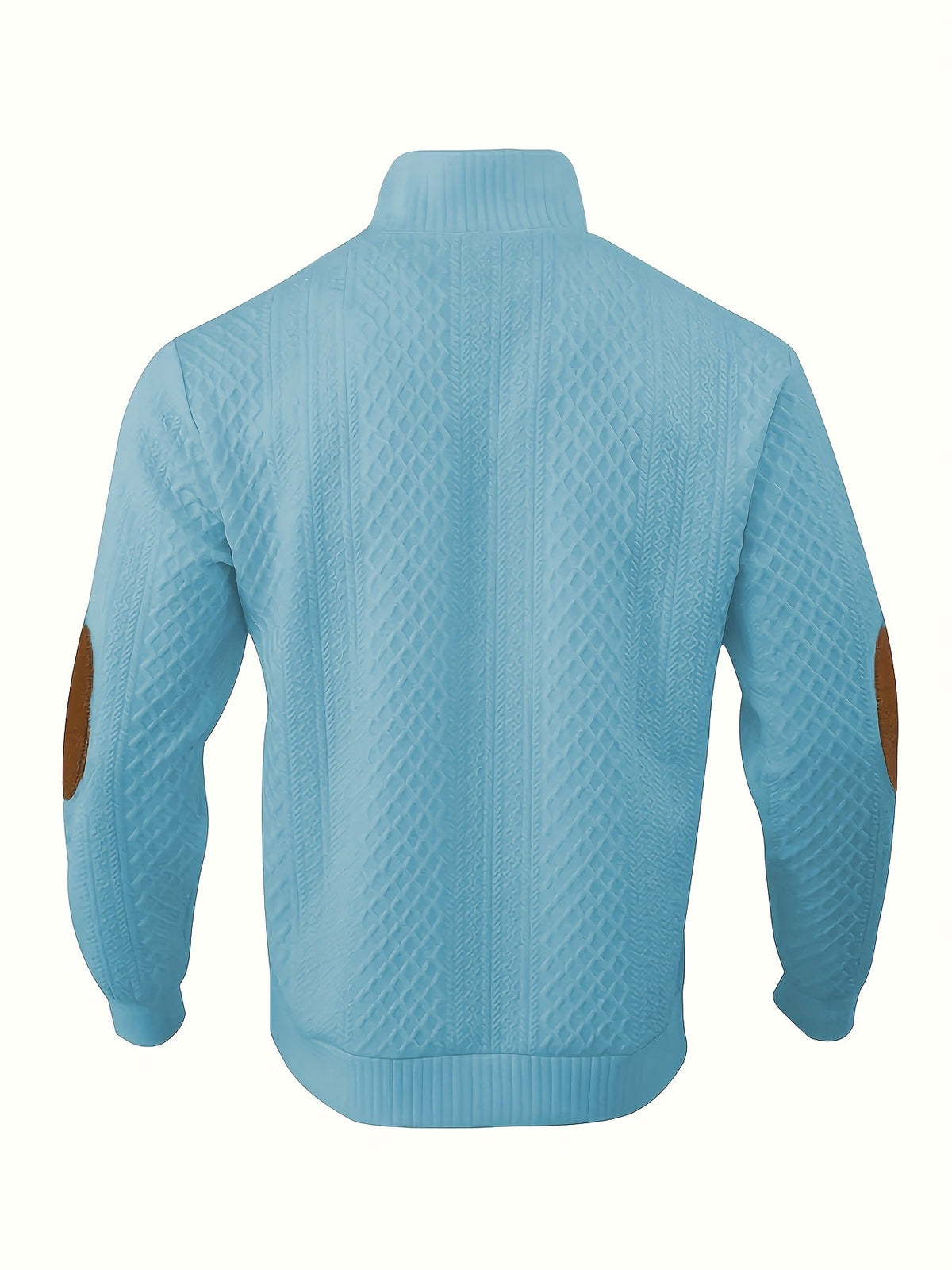 Stand Collar Button Henley Sweater for Men | Comfortable Knit Casual Wear