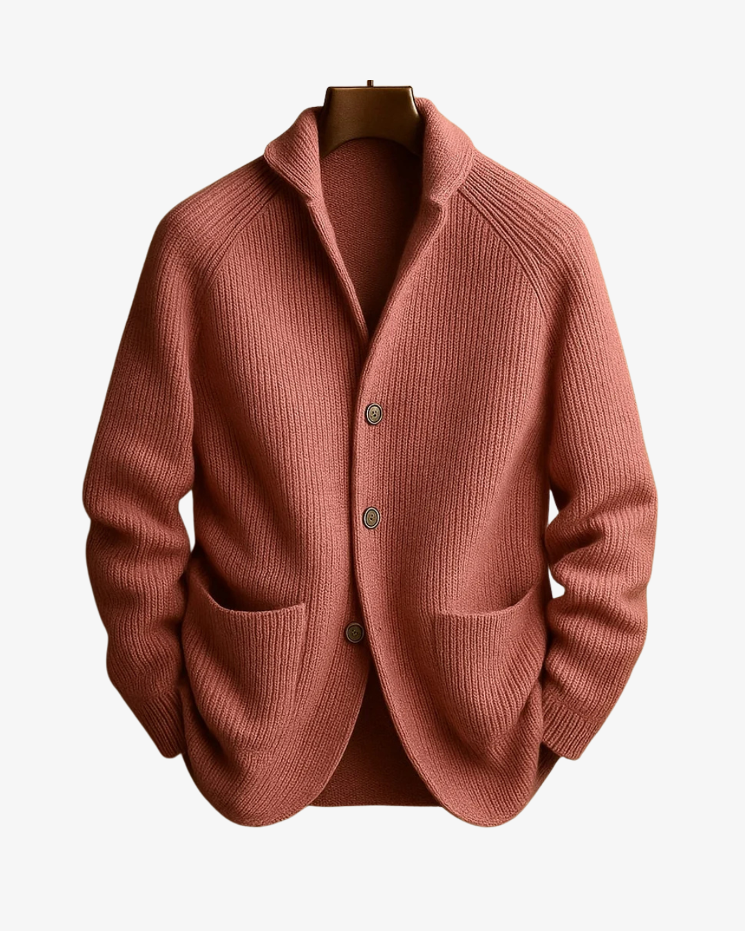 Tailored Knit Cardigan with Button Front for Casual Wear