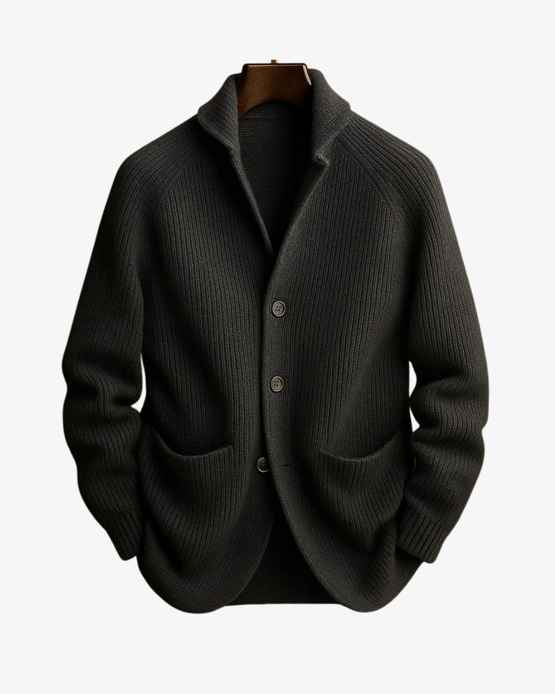 Tailored Knit Cardigan with Button Front for Casual Wear