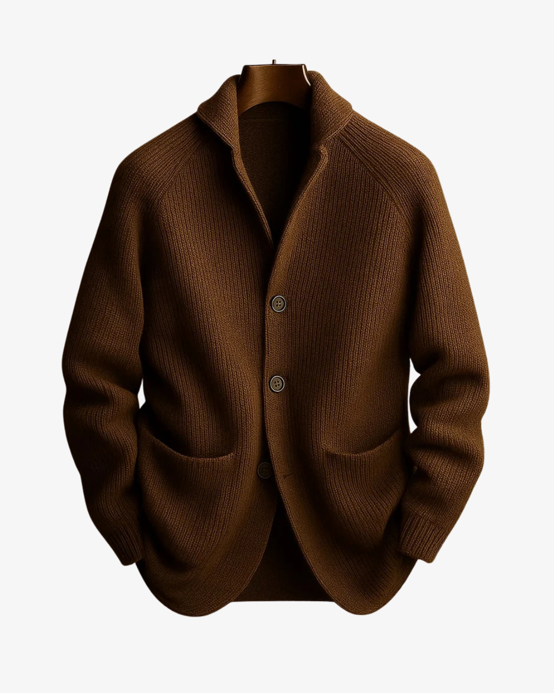 Tailored Knit Cardigan with Button Front for Casual Wear