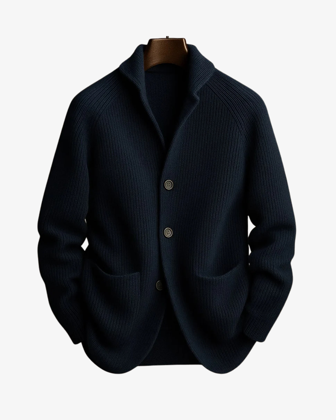 Tailored Knit Cardigan with Button Front for Casual Wear