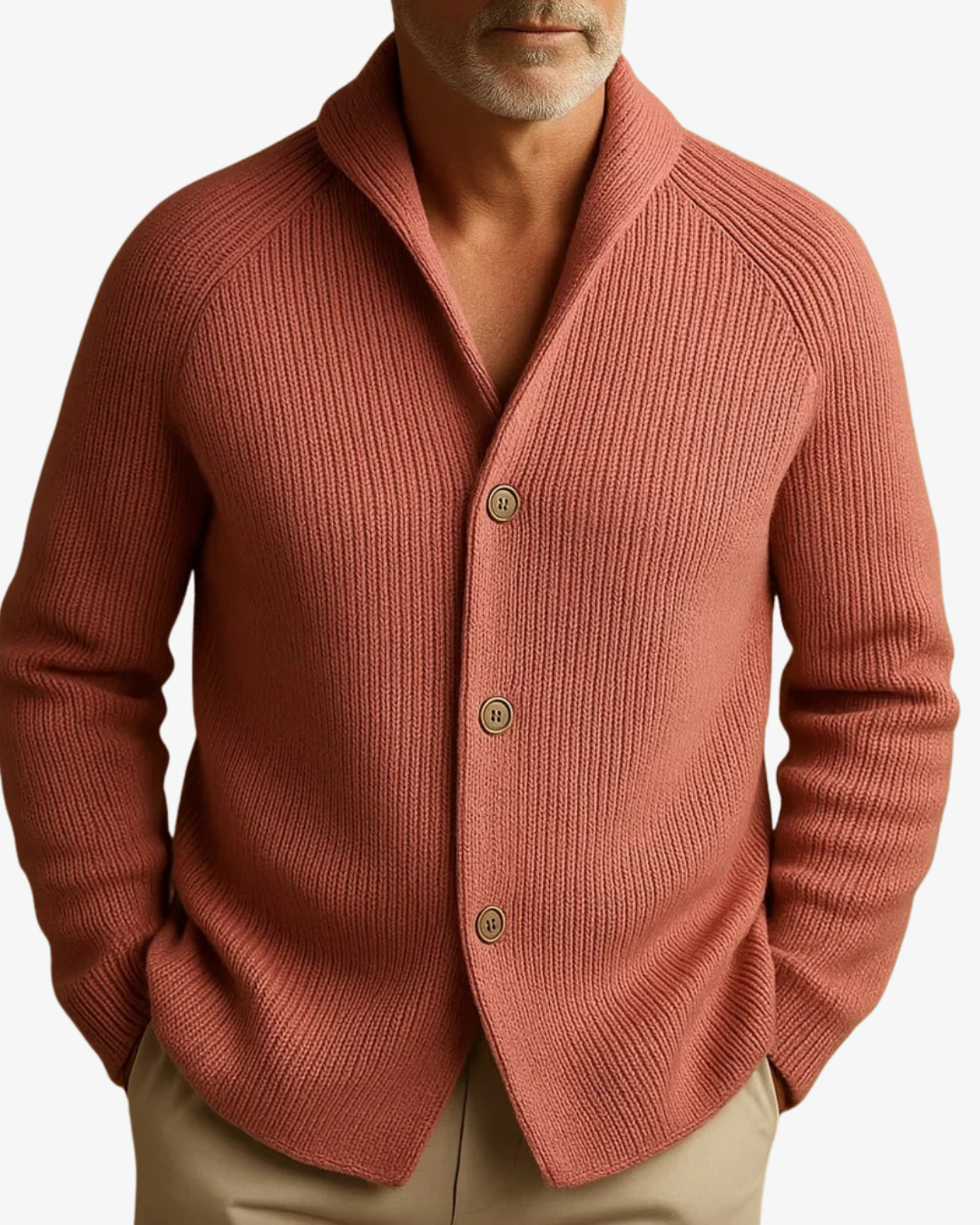 Tailored Knit Cardigan with Button Front for Casual Wear