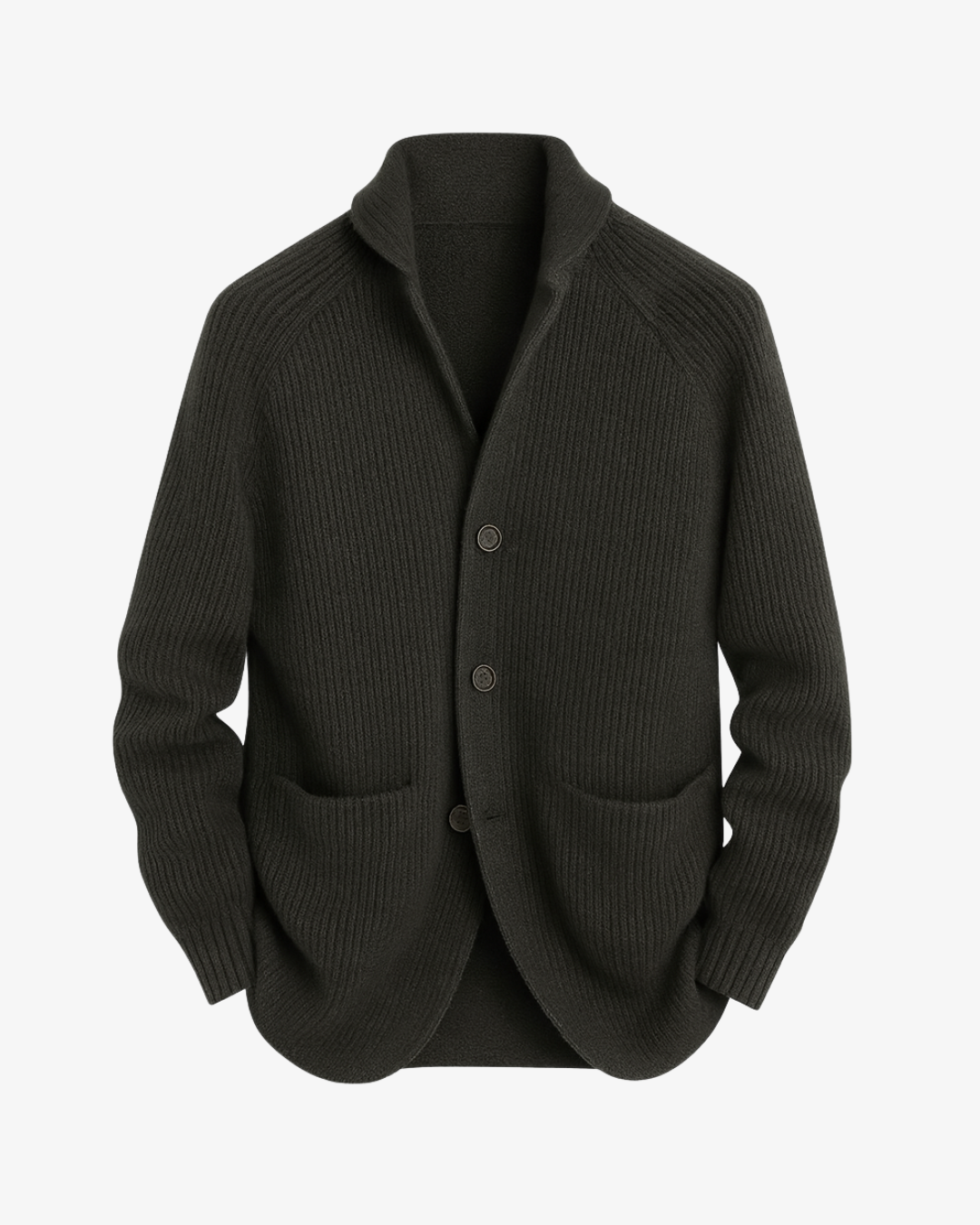 Tailored Knit Cardigan with Button Front for Casual Wear