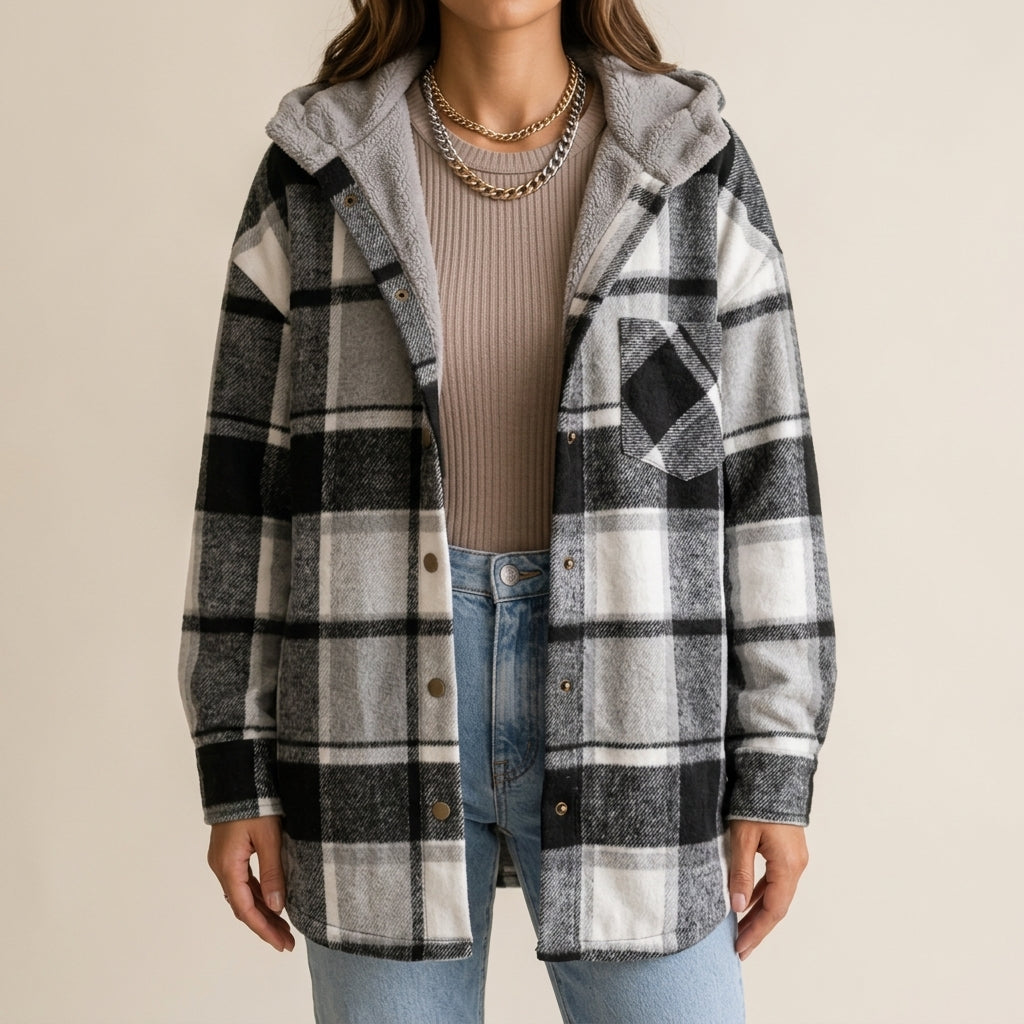 Women's Wool Knit Jacket – Elegant Cardigan, Button Front, Cozy Autumn/Winter Outerwear