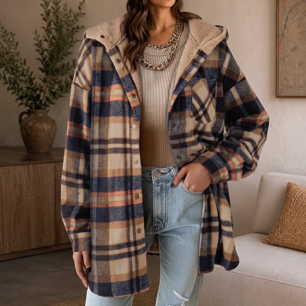 Women's Wool Knit Jacket – Elegant Cardigan, Button Front, Cozy Autumn/Winter Outerwear