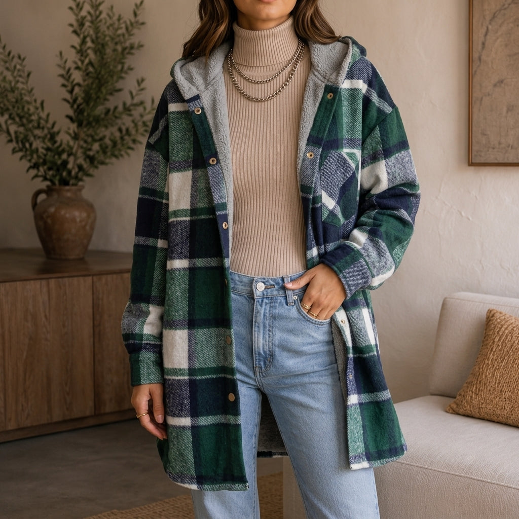 Women's Wool Knit Jacket – Elegant Cardigan, Button Front, Cozy Autumn/Winter Outerwear