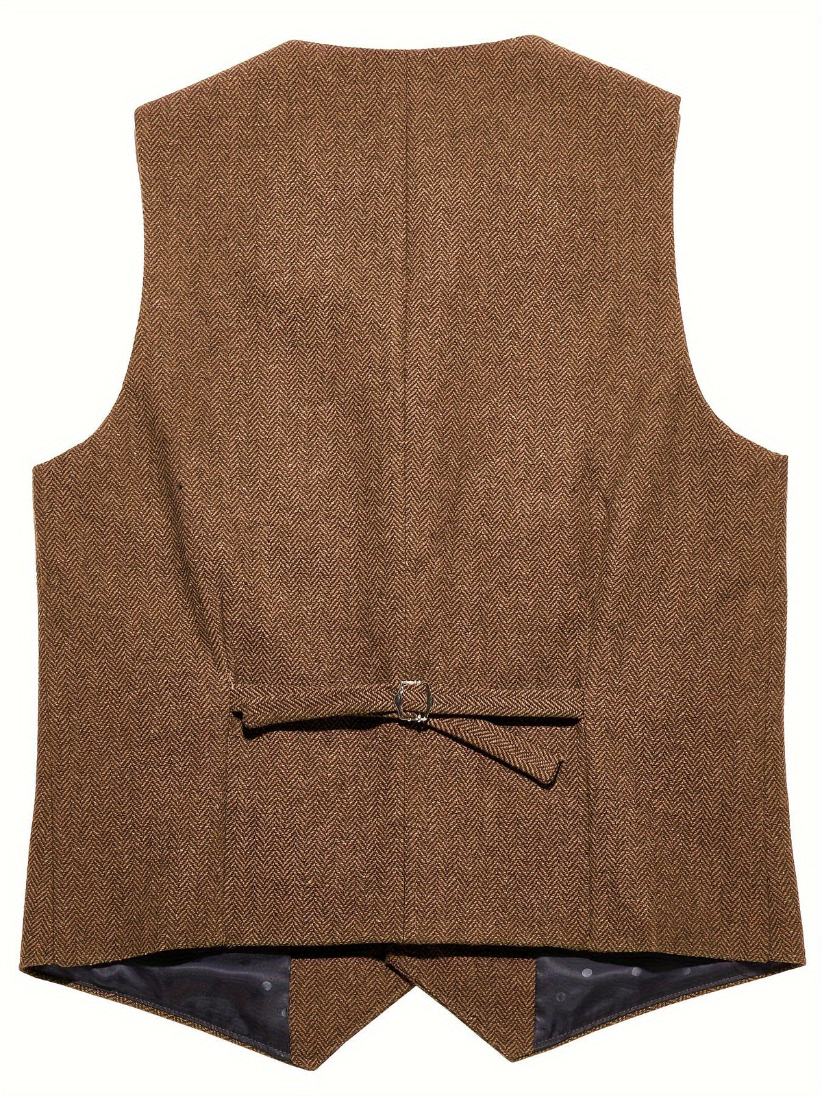 Herringbone Waistcoat in Refined Fabric for Formal or Smart-Casual Wear