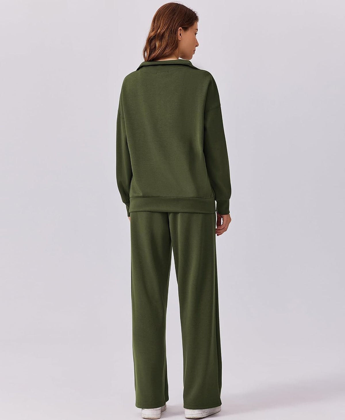2 Piece Lounge Set for Women, 1/4 Zip – Casual Wear, Fall Fashion, Relaxing, Outing