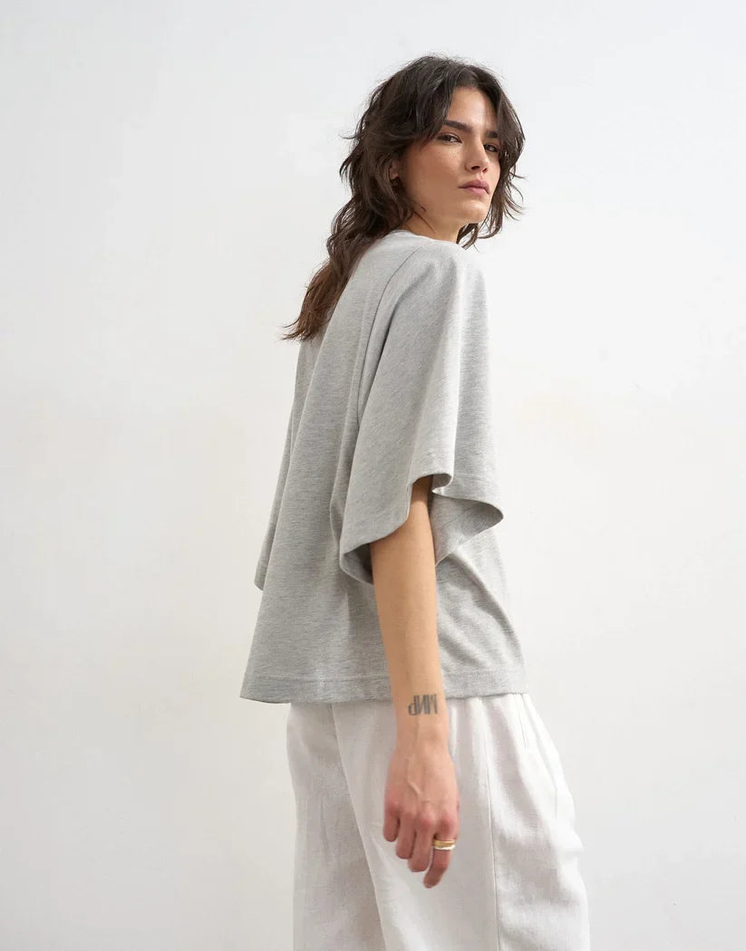 Batwing T-Shirt – Women's Oversized Short Sleeve Top, Casual Everyday Style