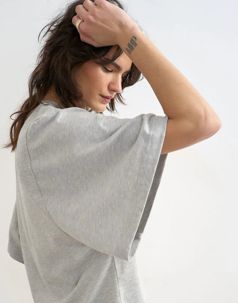 Batwing T-Shirt – Women's Oversized Short Sleeve Top, Casual Everyday Style