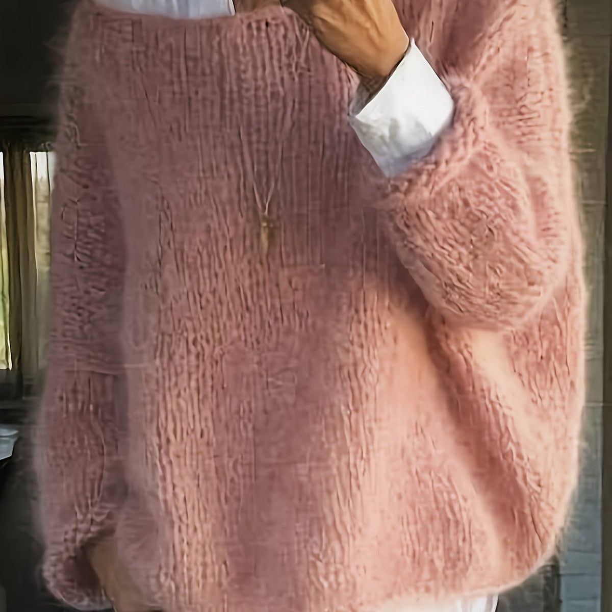 Relaxed Crew Neck Sweater in Soft Knit for Casual Wear