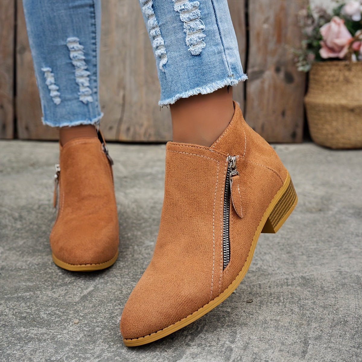 Elegant Zipper Shoes for Women | Comfortable Design | Casual Footwear