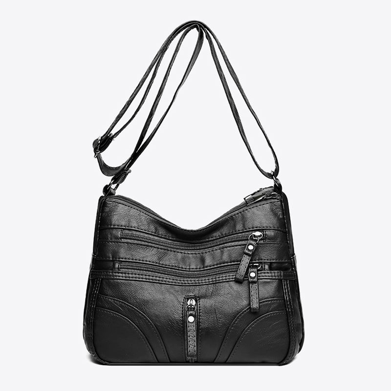 Vintage Relaxed Shoulder Bag | Soft Fabric | Casual Everyday Use