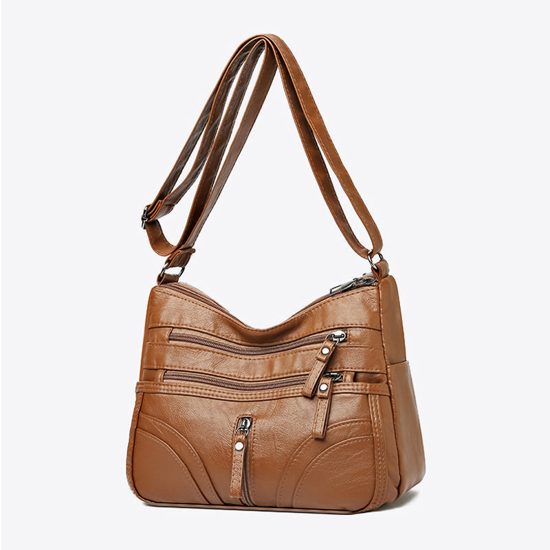 Vintage Relaxed Shoulder Bag | Soft Fabric | Casual Everyday Use