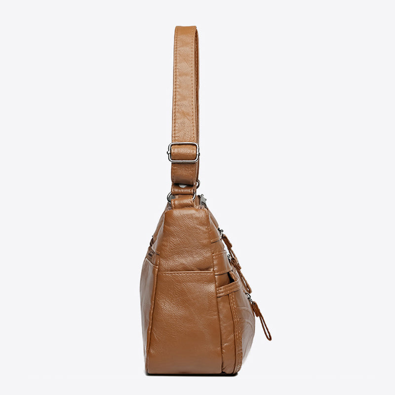 Vintage Relaxed Shoulder Bag | Soft Fabric | Casual Everyday Use