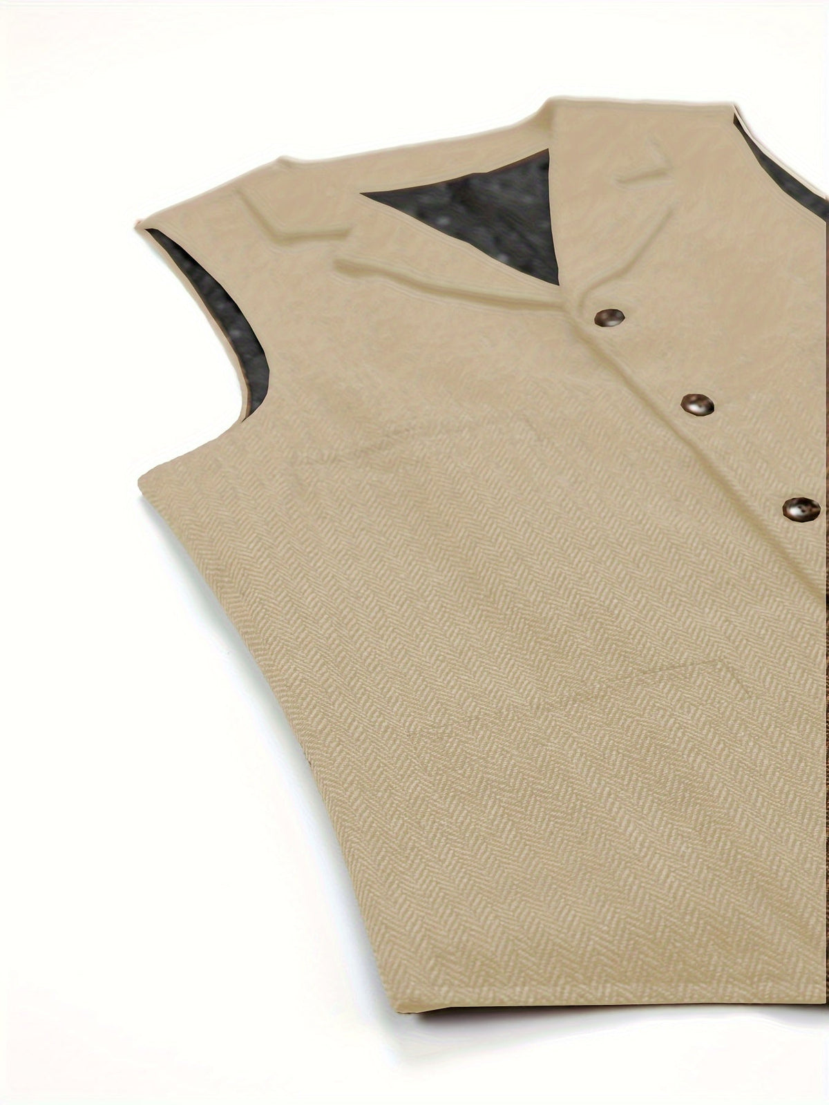 Herringbone Vest for Men | Heritage Style | Warm Wool Blend | Casual Wear