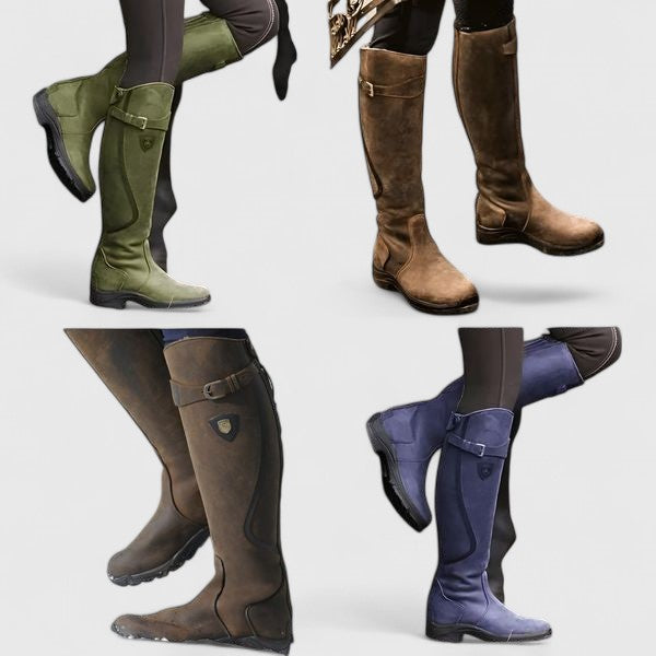 Supportive Buckled Accent Boots for Women - Stylish Casual Footwear