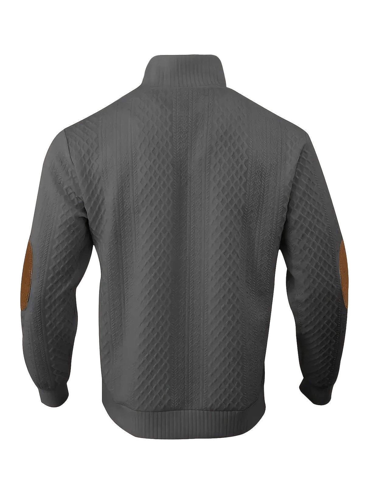 Stand Collar Button Henley Sweater for Men | Comfortable Knit Casual Wear
