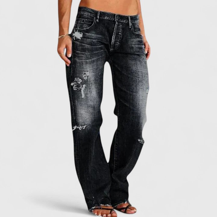 Rugged Wide-Leg Jeans for Women | Durable Denim | Casual Everyday Wear