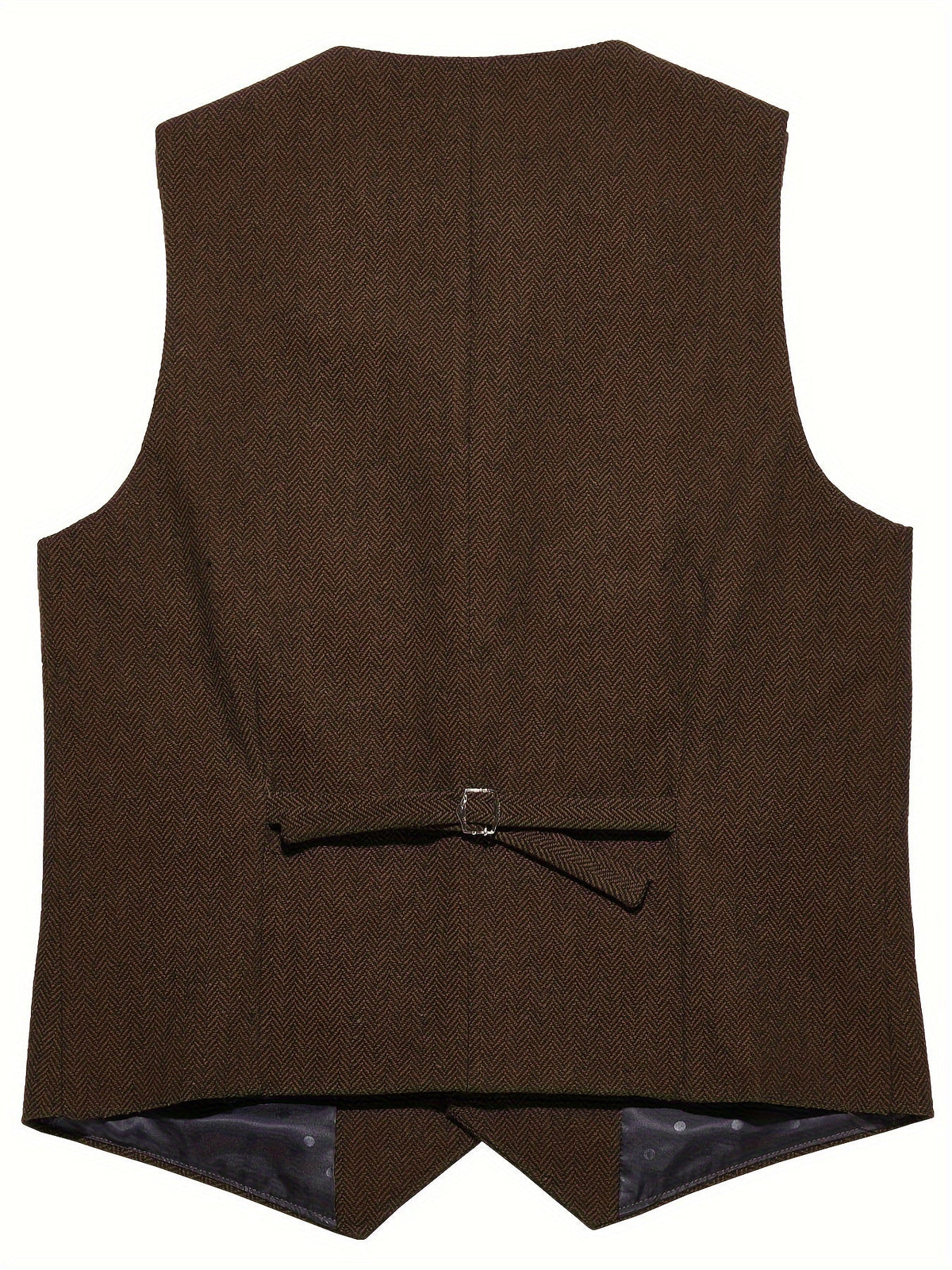 Herringbone Waistcoat in Refined Fabric for Formal or Smart-Casual Wear