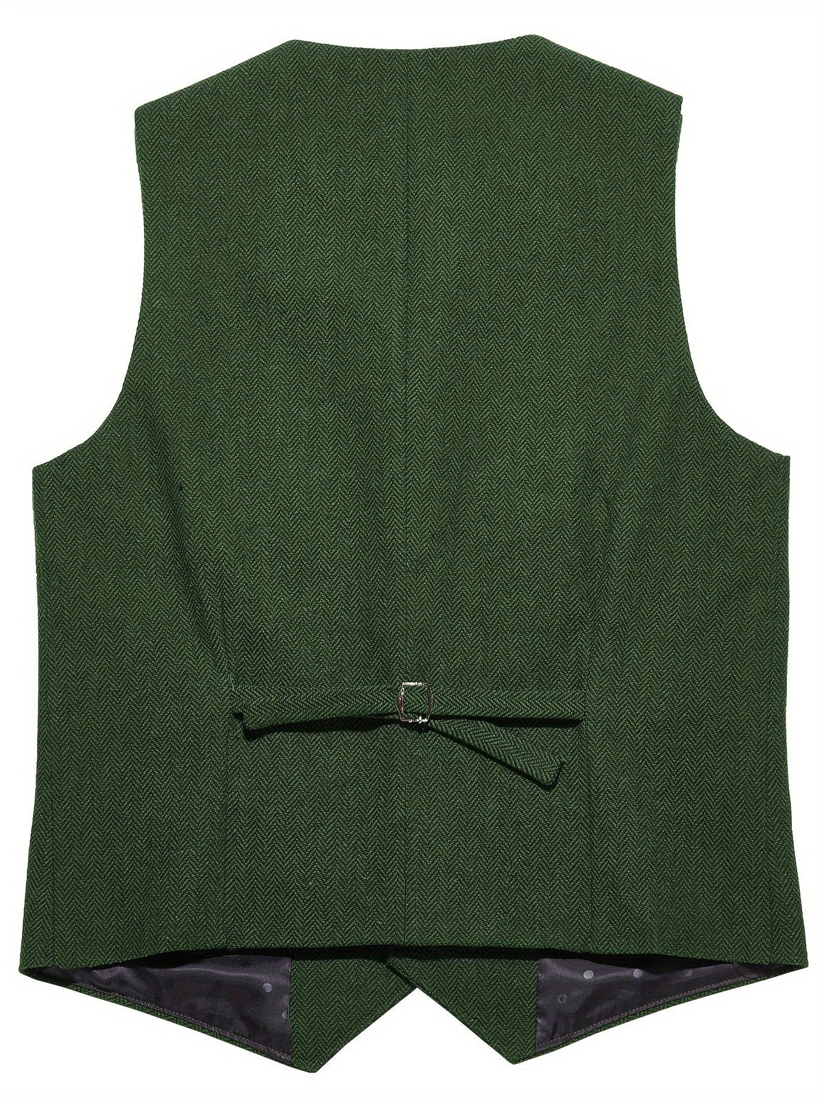 Herringbone Waistcoat in Refined Fabric for Formal or Smart-Casual Wear