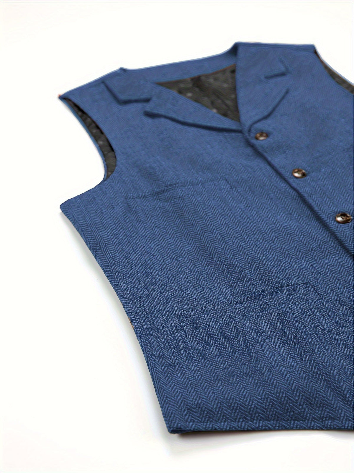 Herringbone Vest for Men | Heritage Style | Warm Wool Blend | Casual Wear