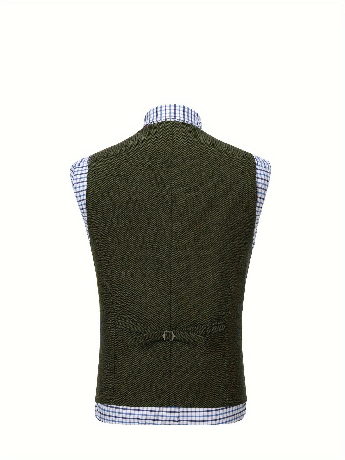 Herringbone Vest for Men | Heritage Style | Warm Wool Blend | Casual Wear