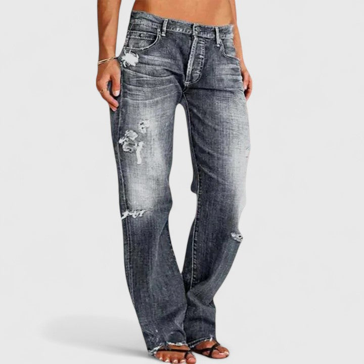 Rugged Wide-Leg Jeans for Women | Durable Denim | Casual Everyday Wear