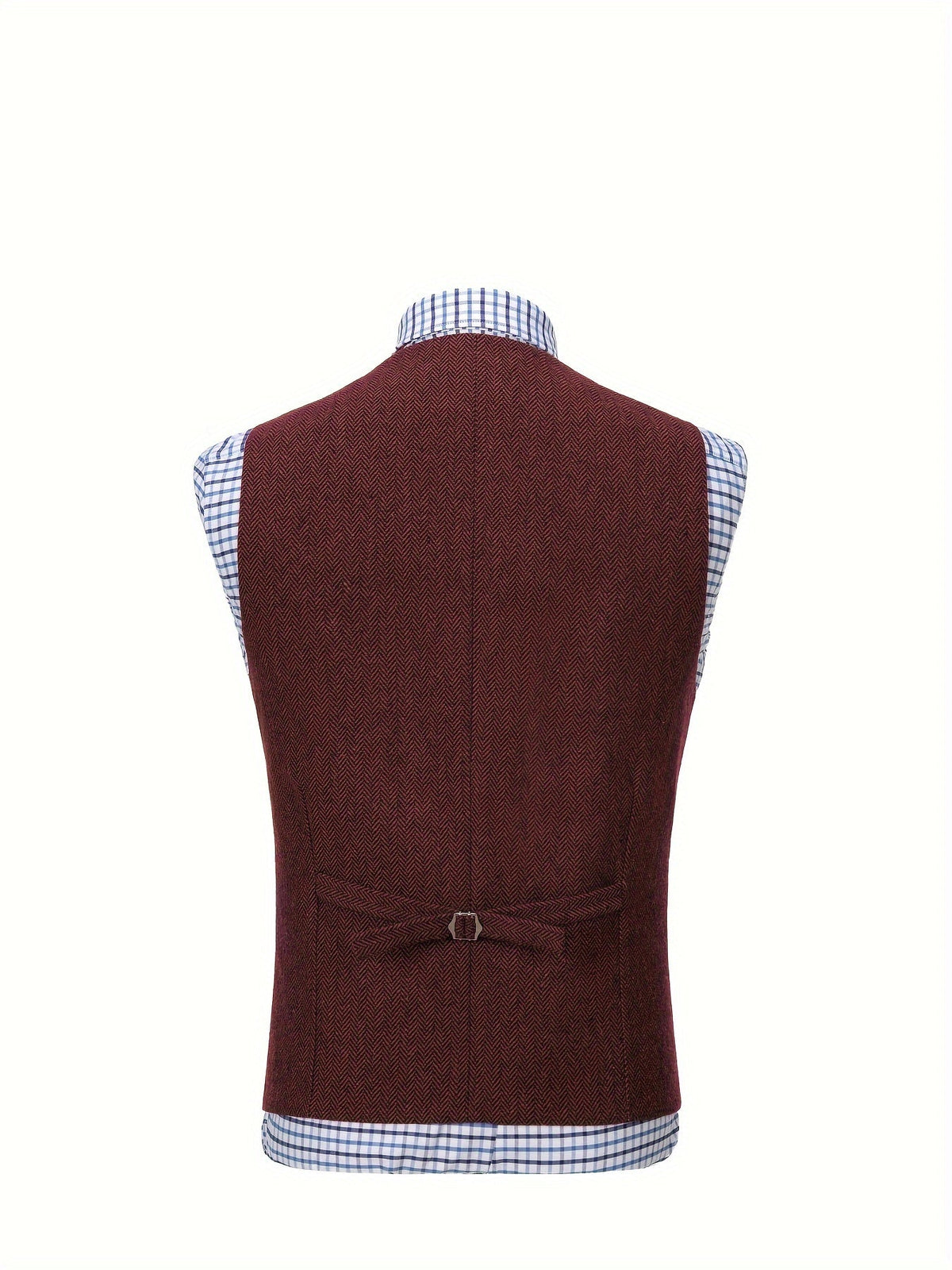 Herringbone Vest for Men | Heritage Style | Warm Wool Blend | Casual Wear