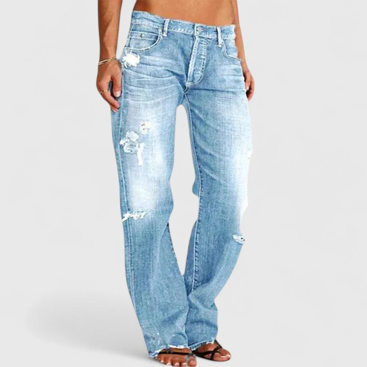 Rugged Wide-Leg Jeans for Women | Durable Denim | Casual Everyday Wear