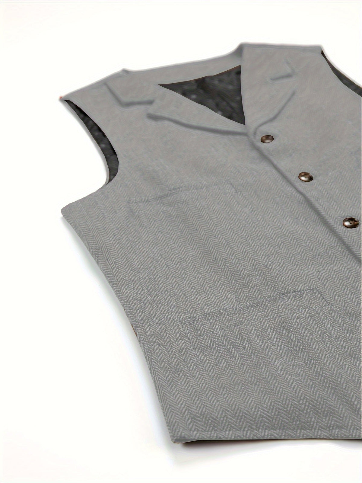Herringbone Vest for Men | Heritage Style | Warm Wool Blend | Casual Wear