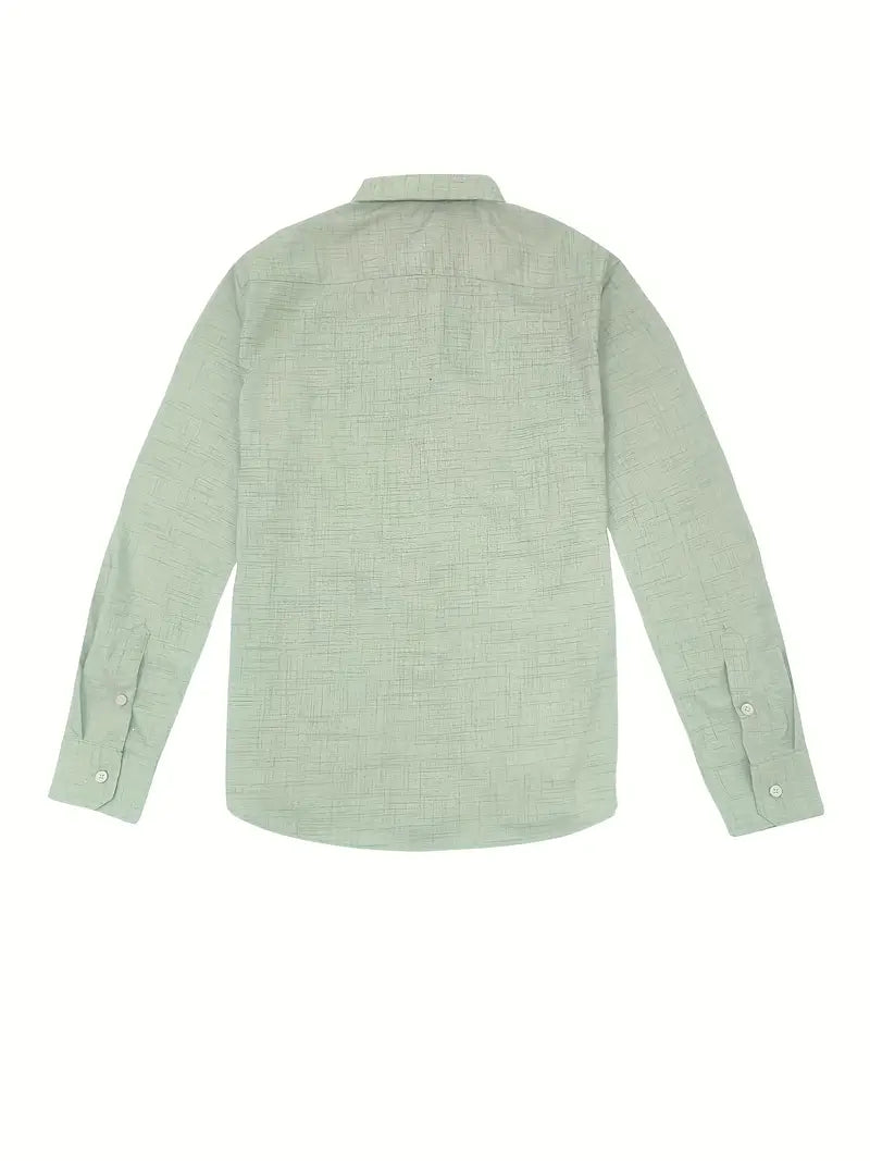Tailored Button-Up Shirt | Cotton Blend | Classic Fit | Men's Dress Shirt