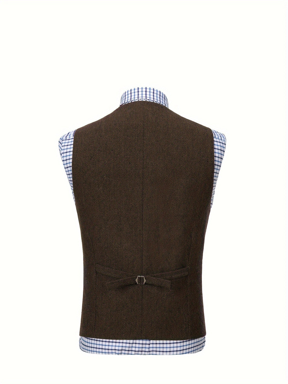 Herringbone Vest for Men | Heritage Style | Warm Wool Blend | Casual Wear