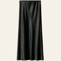 Black Satin Skirt