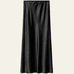Black Satin Skirt