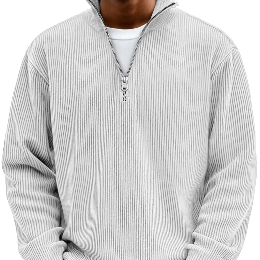 High Neck Zipper Sweater | Stylish Knit Pullover for Casual Wear