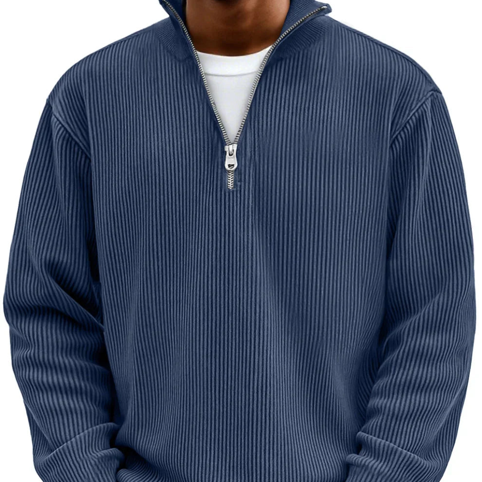 High Neck Zipper Sweater | Stylish Knit Pullover for Casual Wear
