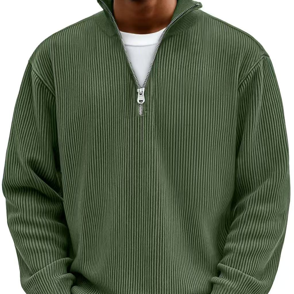 High Neck Zipper Sweater | Stylish Knit Pullover for Casual Wear