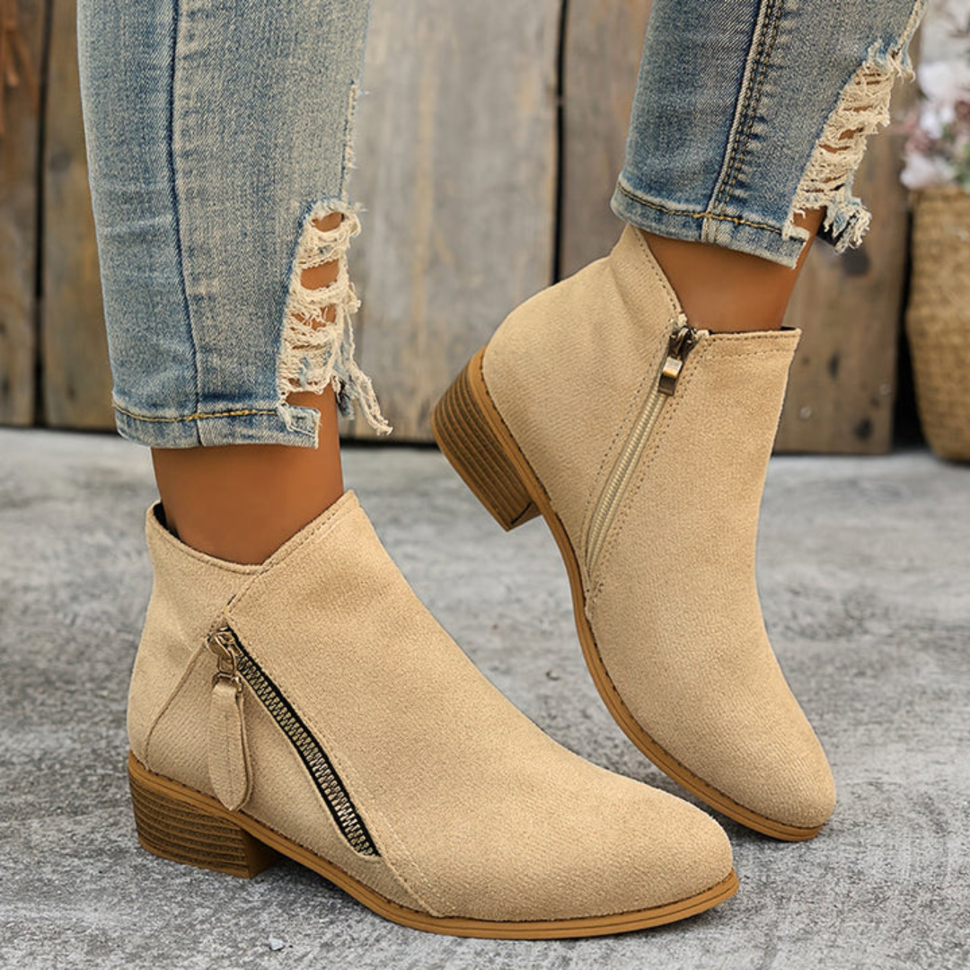 Elegant Zipper Shoes for Women | Comfortable Design | Casual Footwear