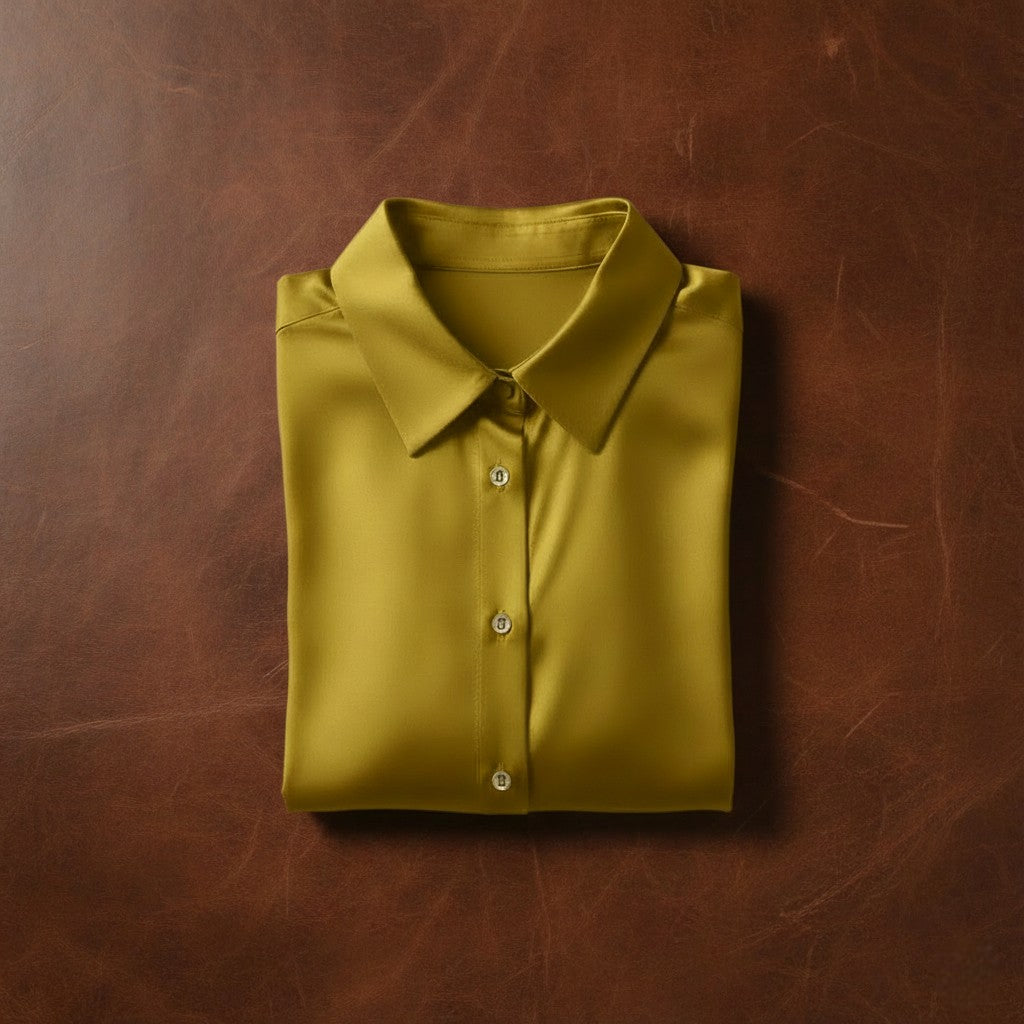 Gold Satin Shirt