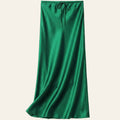 Green Satin Skirt
