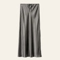 Grey Satin Skirt