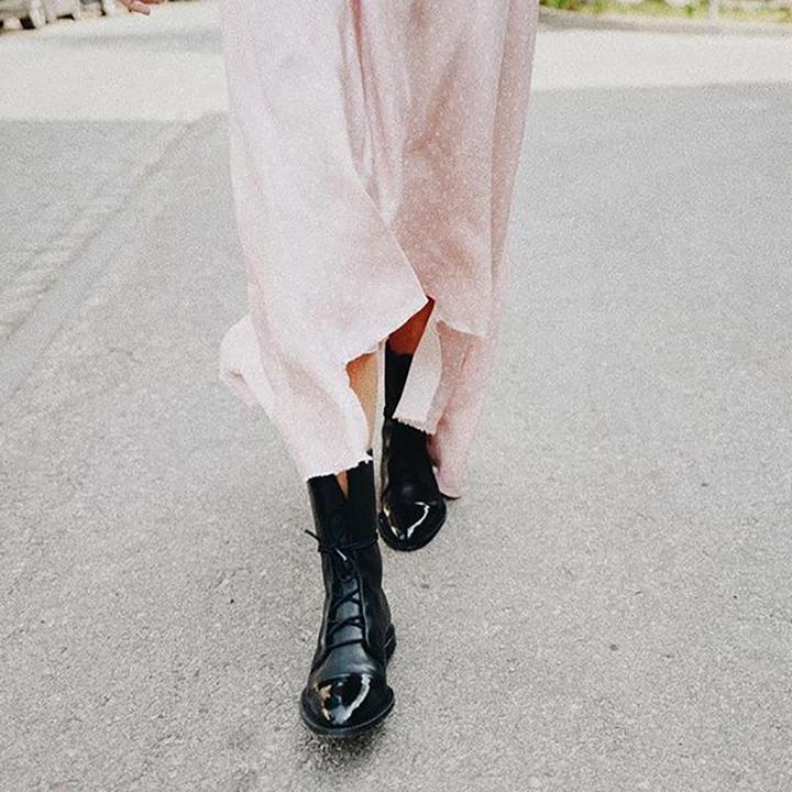 Lace-Up Ankle Boots in Elegant Lace Design for Casual and Formal Wear