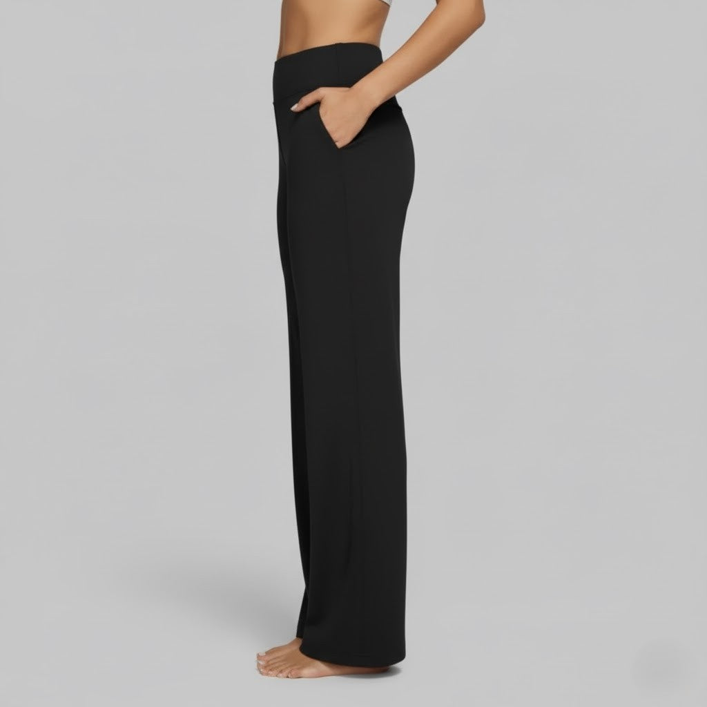 Wide-Leg Relaxed Pants for Women | Soft Fabric | Casual Everyday Wear