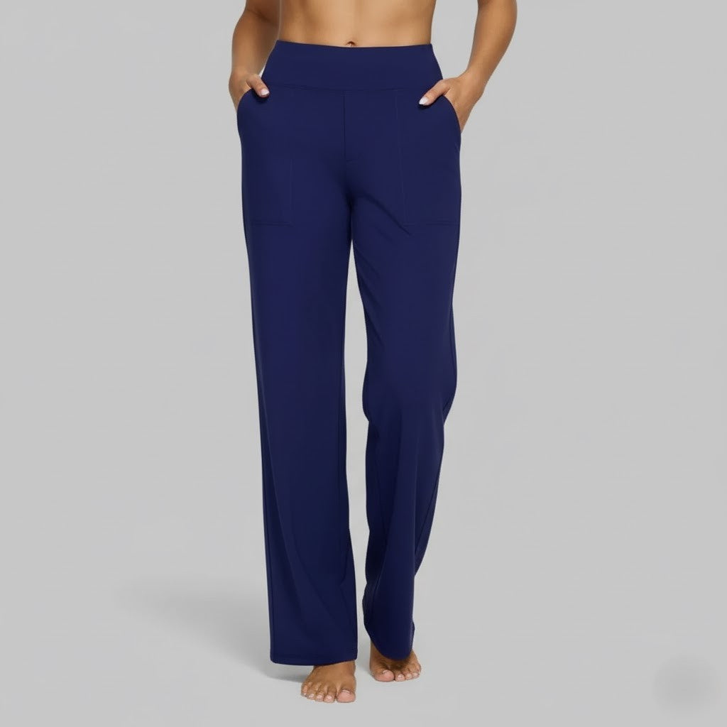 Wide-Leg Relaxed Pants for Women | Soft Fabric | Casual Everyday Wear