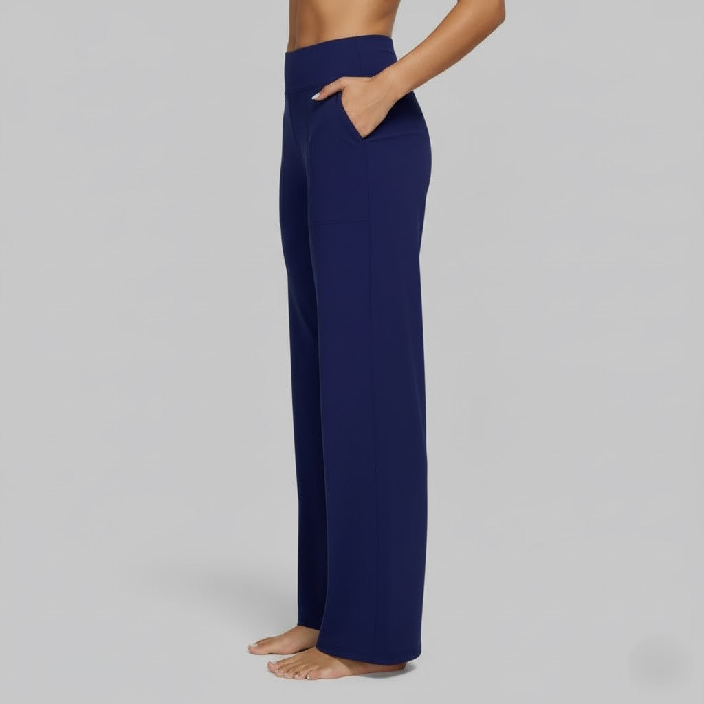Wide-Leg Relaxed Pants for Women | Soft Fabric | Casual Everyday Wear