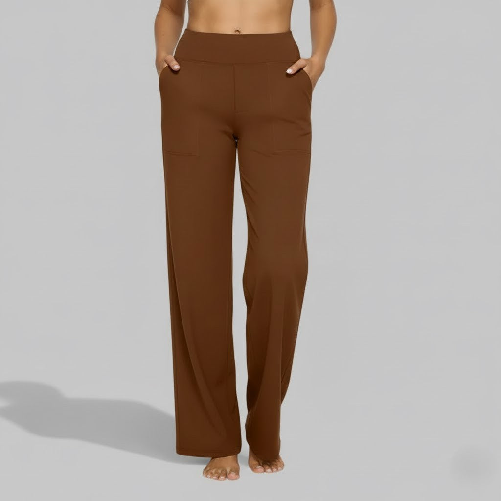 Wide-Leg Relaxed Pants for Women | Soft Fabric | Casual Everyday Wear