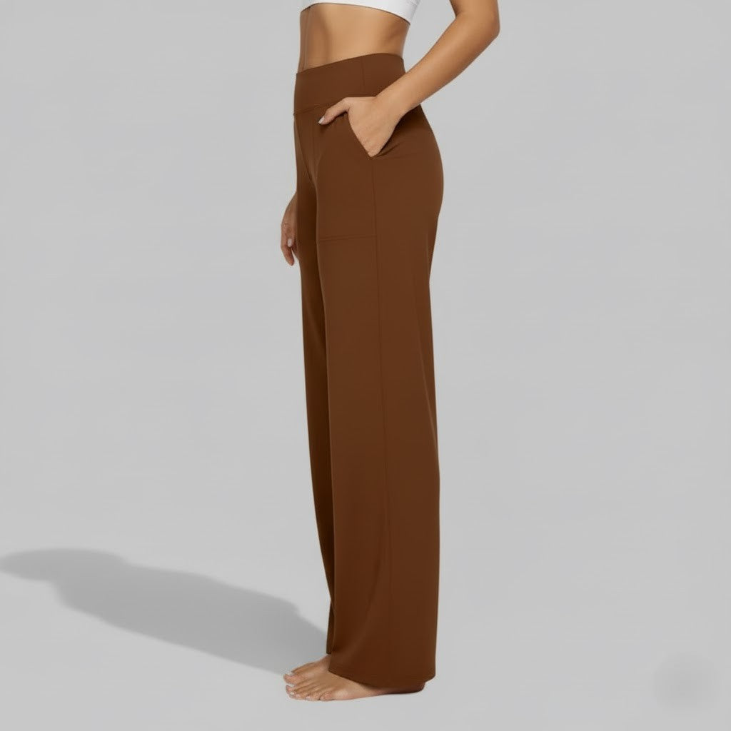 Wide-Leg Relaxed Pants for Women | Soft Fabric | Casual Everyday Wear