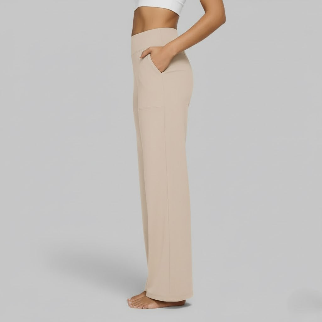 Wide-Leg Relaxed Pants for Women | Soft Fabric | Casual Everyday Wear