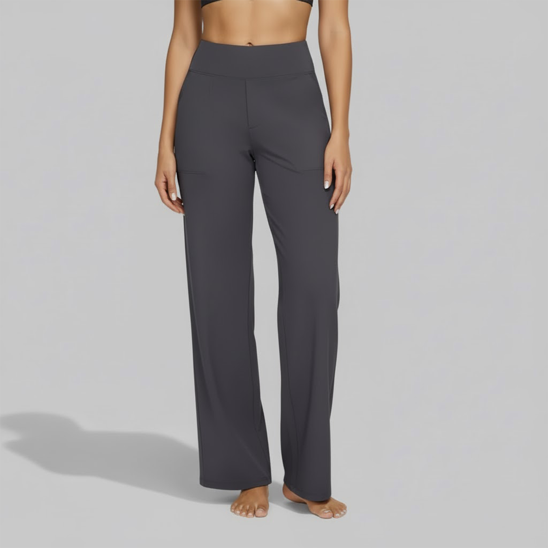 Wide-Leg Relaxed Pants for Women | Soft Fabric | Casual Everyday Wear